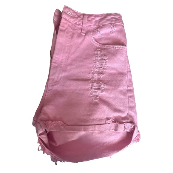 Show Me Your Mumu x Barbie Raleigh Roll Up Shorts – Size 28 Pink - Picture 9 of 9